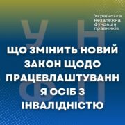 Що змінить новий закон щодо працевлаштування осіб з інвалідністю